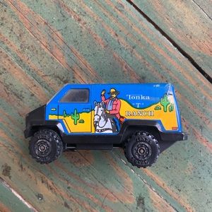 1978 TONKA "T" RANCH DIECAST METAL VAN Rare #206 Used